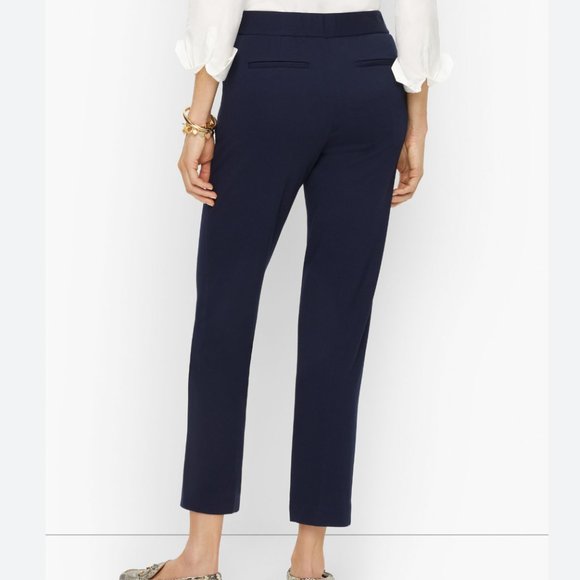 Talbots NWT navy crop pants sz4 - Picture 3 of 11